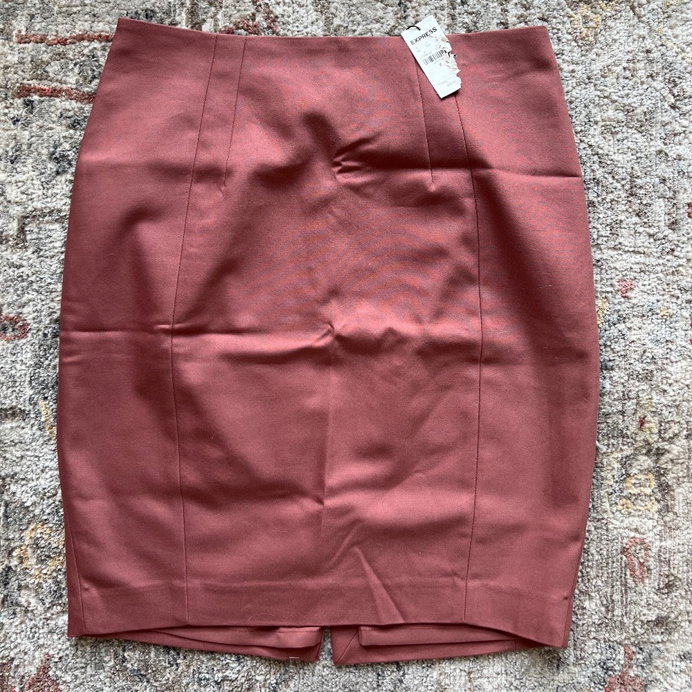 NWT Express Mauve Pencil Skirt (6)